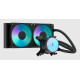 Fractal Design Radius 240 RGB Black Procesador Sistema de refrigeración líquida todo en uno 12 cm Negro 1 pieza(s)